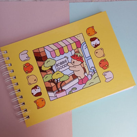 Livro de Colorir Bobbie Goods Amarelo - 100 Folhas